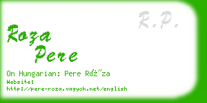 roza pere business card